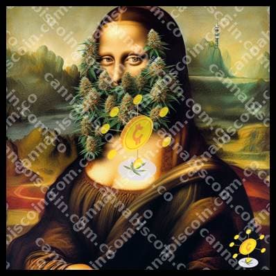 Mona Lisa with Cannabis Beard