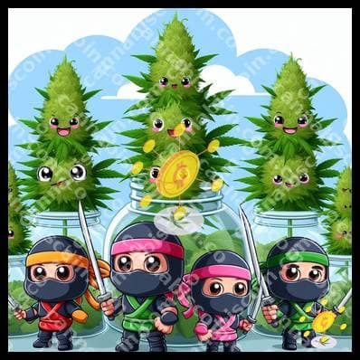 Moñito in the cannabis ninja journey